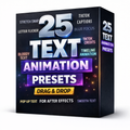 25 Dynamic Text Animations – After Effects Preset Pack